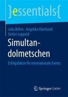 Simultandolmetschen: Erfolgsfaktor Fr Internationale Events 3658192275 Book Cover