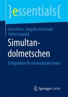 Simultandolmetschen: Erfolgsfaktor F�r Internationale Events 3658192275 Book Cover