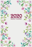 2020 Weekly Planner: Inspirational At-a-glance Week-per-Page Diary With Journal Pages, January-December (Flower Cover) 1696836085 Book Cover