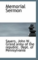 Memorial Sermon 0526537477 Book Cover
