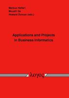 Applications and Projects in Business Informatics 3832531556 Book Cover