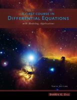 A First Course in Differential Equations (Prindle, Weber and Schmidt Series in Mathematics)