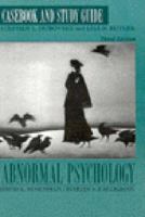 Casebook and Study Guide/Abnormal Psychology (Rosenhan and Seligman) 0393956989 Book Cover