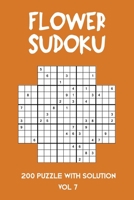 Flower Sudoku 200 Puzzle with solution Vol 7: Sudoku variation similar to Samurai Sudoku B08MSLX8HC Book Cover