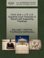 Conti, et al. v. U.S. U.S. Supreme Court Transcript of Record with Supporting Pleadings 1270509551 Book Cover
