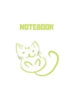 Notebook: Cat design paperback composition Notebook, college ruled paper 8.5"× 11" 110 pages 1687002614 Book Cover