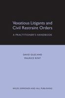 Vexatious Litigants & Civil Restraint or 0854900853 Book Cover