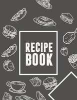 Recipe Book: Blank Recipe Journal to Write in for Women,Cookbook to Note Down Your Favorite Recipes. Blank Recipe Journal And Organizer For Recipes (8.5 x 11" 100 pages Blank Recipe Book) 1711520934 Book Cover