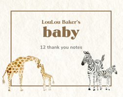 LouLou Baker’s Baby: Thank You Notes: 12 Baby Thank You Notes and Envelopes 1454948922 Book Cover