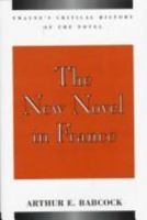 Critical History of the Novel Series - The New Novel in France (Critical History of the Novel Series) 0805778586 Book Cover