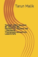 Testdaf, DSH, Deutsch B1, Deutsch B2, Deutsch C1, Deutsch C2 - Deutsche Themenschreibtechnik, Leserbriefe B08RR59V1W Book Cover