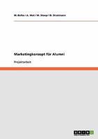 Marketingkonzept f�r Alumni 3638932885 Book Cover