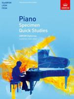 Piano Specimen Quick Studies 1848495773 Book Cover