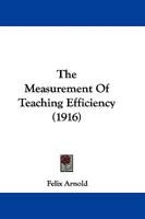 The Measurement of Teaching Efficiency 1165106566 Book Cover