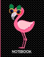 Notebook: Flamingo Notebook: Trendy Cute Pink Flamingo Composition Notebook for Creative Lettering or Note taking Youth Book for Kids/Teens 1706354967 Book Cover