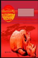 Nashorn: A5 Liniertes Schreibheft F�r Sch�ler Und Lehrer 1073452743 Book Cover
