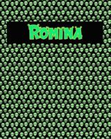 120 Page Handwriting Practice Book with Green Alien Cover Romina: Primary Grades Handwriting Book 1097496287 Book Cover
