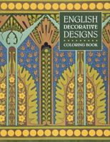 English Decorative Designs Coloring Book 0764982230 Book Cover