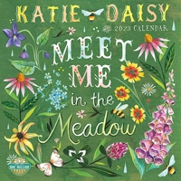 Katie Daisy 2023 Wall Calendar: Meet Me in the Meadow | 12" x 24" Open | Amber Lotus Publishing 1631368648 Book Cover