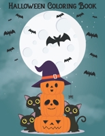 Halloween Coloring Book: Halloween coloring books for kids ages 3-4-5-6-7-8-9-10. Halloween gifts for Son, Daughter. Kids Halloween craft. Halloween crafts for kids. (Halloween gifts for children) B08HTG62T2 Book Cover