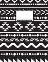 Dot Grid Journal Notebook: 140 Pages Large Size 8.5 x 11 in Black & White Tribal Pattern Design Softcover Blank Dots Journaling System 1795021624 Book Cover