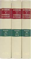 A Commercial Dictionary: Containing the Present State of Mercantile Law, Practice, and Custom : With Very Considerable Additions Relative to the Laws, Usages, and Practice of 1584774177 Book Cover