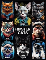 Hipster Cats: Cool cats with glasses and scarves - a hipster adventure B0C2S71RGN Book Cover