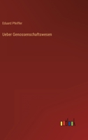 Ueber Genossenschaftswesen 337502584X Book Cover