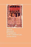 Historical Foundations of the Common Law 040662500X Book Cover