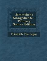 Sämmtliche Sinngedichte 1174290358 Book Cover