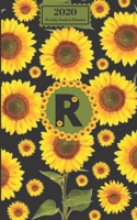 2020 Weekly Pocket Planner : Sunflowers Personalized Monogram Initial R Letter R Names Agenda Appointment Calendar Organizer and Journal for Writing 1653599812 Book Cover