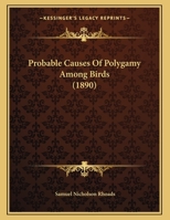 Probable Causes Of Polygamy Among Birds 1120682789 Book Cover