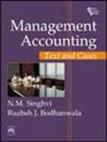 Management Accounting: Text and Cases 8120328957 Book Cover