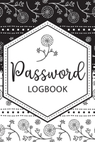 Password Logbook: Vault Keeper, Username & Website, Black & White Design 1699024685 Book Cover