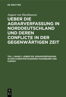 Ueber die Agrarverfassung in den Fuerstenthuemern Paderborn und Corvey 3112634276 Book Cover