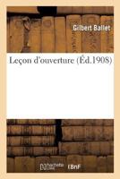 Leçon d'Ouverture 2013026749 Book Cover