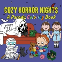 Cozy Horror Nights Coloring Book: Cute Chibi Manga Meets Spooky Halloween Fun for Stress Relief & Relaxation 1646049144 Book Cover