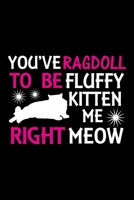 You've Ragdoll to be fluffy kitten me right meow: Cute Ragdoll Ruled Notebook, Great Accessories & Gift Idea for Ragdoll Owner & Lover.Ruled Notebook creative designs With An Inspirational Quote. 1673831613 Book Cover