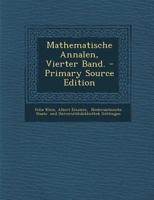 Mathematische Annalen, Vierter Band. 0274811715 Book Cover