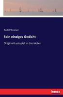 Sein Einziges Gedicht 3743691361 Book Cover