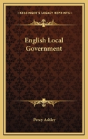 English Local Government 0548297096 Book Cover