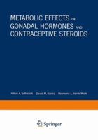 Metabolic Effects of Gonadal Hormones and Contraceptive Steroids 0306304228 Book Cover