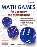Math Games for Geometry and Measurement: Games to Support Independent Practice in Math Workshop and More 0325137625 Book Cover
