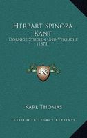 Herbart Spinoza Kant: Dornige Studien Und Versuche (1875) 1167619277 Book Cover