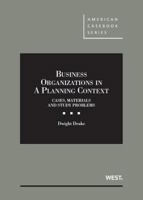 Drake's Business Organizations in a Planning Context, Cases, Materials and Study Problems 0314287353 Book Cover