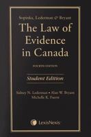 The Law of Evidence in Canada 0433456787 Book Cover