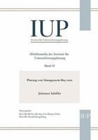 Planung von Management-Buy-outs 3833443030 Book Cover