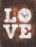 Love: Saint Barthelemy Flag Cute Personalized Gift for Saint-Barth Friend  2020 Calendar Daily Weekly Monthly Planner Organizer 167200182X Book Cover