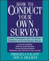 How to Conduct Your Own Survey 0471012734 Book Cover