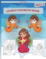 Angels Coloring Book: Beautiful Angels coloring book For Kids with 40+ amazing unique Angels designs for stress relieving B08ZBPK6QT Book Cover